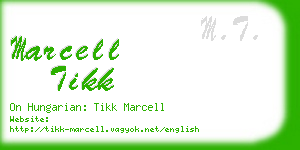 marcell tikk business card